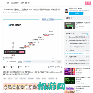 1.6 HTML的发展史及HTML5的优势_哔哩哔哩_bilibili